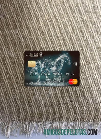 Burkina Faso Atlantique Bank Mastercard Photolook Front exemplo real